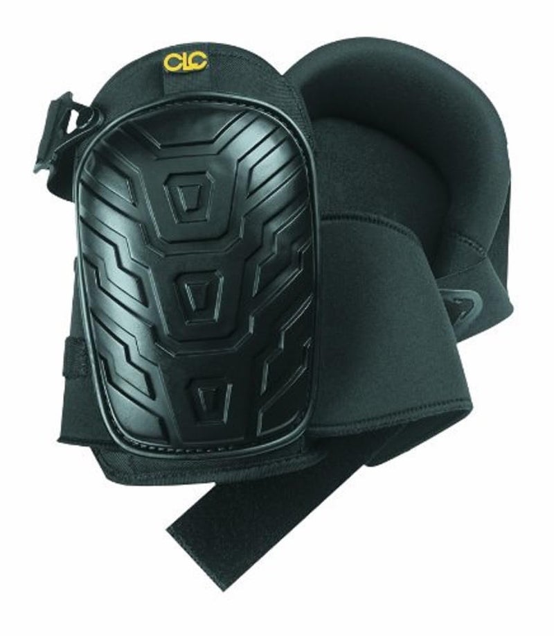 Custom Leathercraft CLC Custom Leathercraft 345 Professional Kneepads, Supportive Gel Cushion, Breathable Neoprene Straps, Over Sized Caps for More Coverage, Ideal for Gardening, Flooring, Cleaning and Construction , Black - Image 1